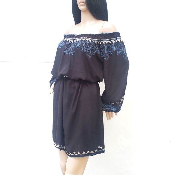 Lucky Brand Boho Embroidered Dress M - Picture 4 of 4